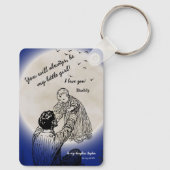 To My Daughter from Daddy Emotional Moon Design キーホルダー (裏面)