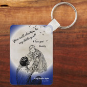 To My Daughter from Daddy Emotional Moon Design キーホルダー (裏面)