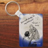 To My Daughter from Daddy Emotional Moon Design キーホルダー (正面)