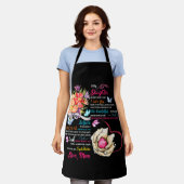 To My Daughter Gift From Mom Matching Family エプロン (着用した状態)