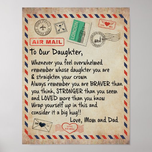 To My Daughter Gift, Love Letter To Our Daughter ポスター (正面)