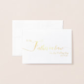 To My Father In Law on My Wedding Day Thank You 箔カード (封筒付き正面)