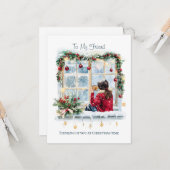 To my Friend Christmas カード (正面/裏面インサイチュ)