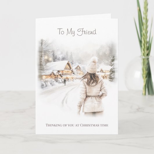 To my Friend Christmas Card カード (正面)