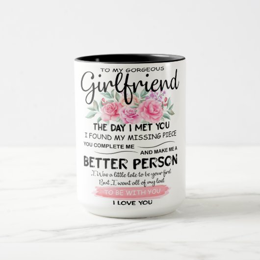 To My GIRLFRIEND Mug Best Gift For Girlfriend マグカップ (中央)