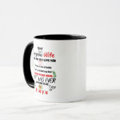 To My Gorgeous Wife Ceramic Coffee Mug for Women マグカップ (正面左)