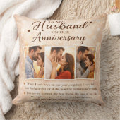To My Husband Anniversary Romantic Photo Collage クッション (ブランケット)