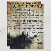 To My Husband Decor | To My Husband Letter メニュー (正面/裏面)