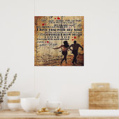 To My Husband Design | Letter To Him | Lovely Gift ポスター (キッチン)