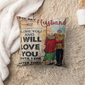 To My Husband Design | Love Letter To Him | クッション (ブランケット)