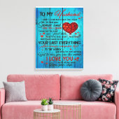 To My Husband Design | Love Quotes To Husband キャンバスプリント (インサイチュ (リビング))