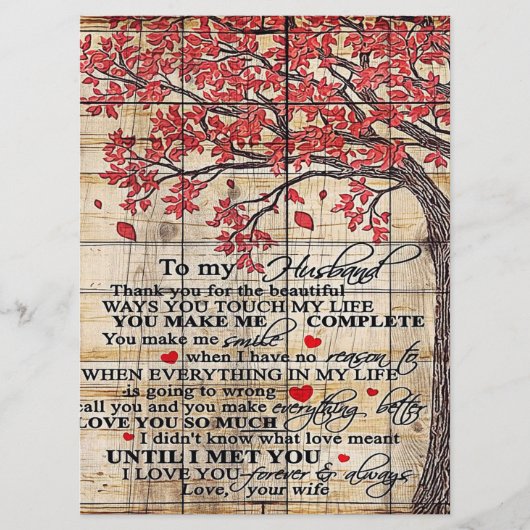 To My Husband | Funny Quotes To Husband Gift メニュー (正面)