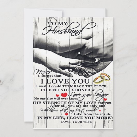 To My Husband Gift, Holiday Gift シーズンカード (正面)