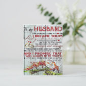 To My Husband Gift | Letter For Him | 招待状 (スタンド正面)