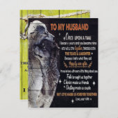 To My Husband Gift, Personalized Present 招待状 (正面/裏面)