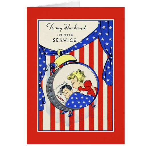 To my husband in the service vintage image (正面)