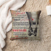 To My Husband Letter, Love Quotes Gift クッション (ブランケット)