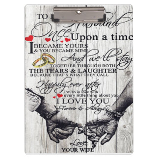 To My Husband Letter, Love Quotes Gift クリップボード