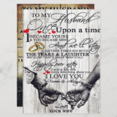 To My Husband Letter, Love Quotes Gift メニュー (正面/裏面)