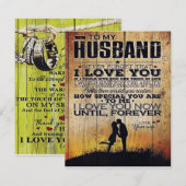 To My Husband Letter, Lovely Quotes Gift 招待状 (正面/裏面)