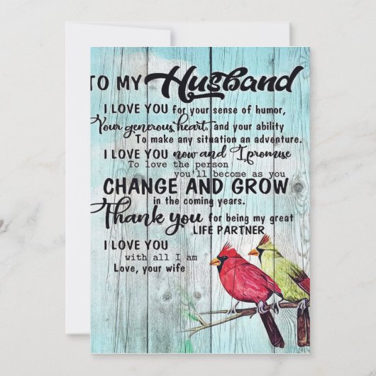 To my Husband | Personalized perfect gift シーズンカード (正面)