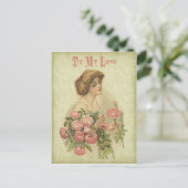 To My Loveヴィンテージバレンタインデー シーズンポストカード (スタンド正面)
