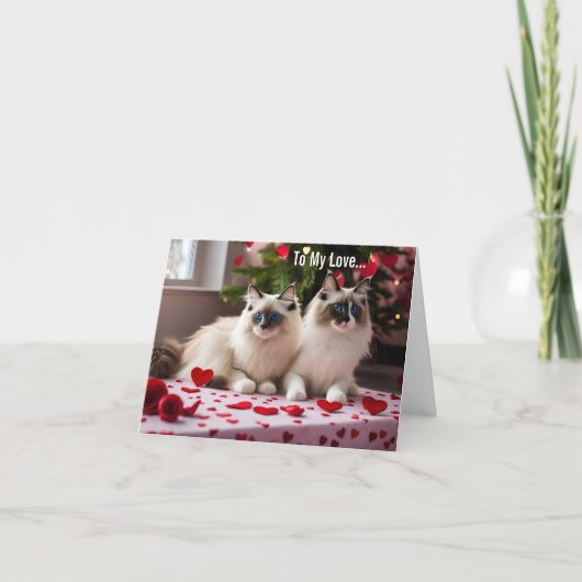To My Love - Cat ValentineまたはChristmas Card カード (正面)