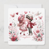 To My Love On Valentines Day Kissing シーズンカード (正面)