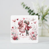 To My Love On Valentines Day Kissing シーズンカード (スタンド正面)