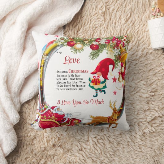 To My Love One Christmas town クッション (ブランケット)