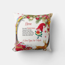 To My Love One Christmas town クッション