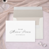 To My Maid of Honor Wedding Card 招待状