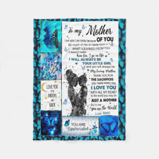 to my mom blanket from Son,mothers blanket フリースブランケット