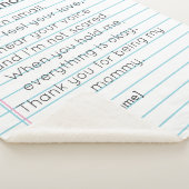 To My Mommy for First Mother's day personalized シェルパブランケット (3/4)