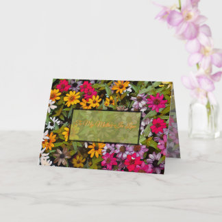 To My Mother-In-Law/ floral/Lucky Me カード