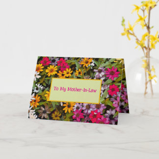 To My Mother-In-Law/ floral/Lucky Me カード