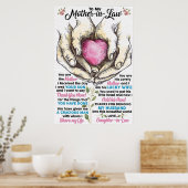 to my mother in law, To My Mom Canvas ポスター (キッチン)