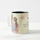 To My Sister – Custom Photo Coffee Mug ツートーンマグカップ (正面左)