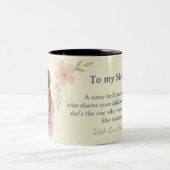 To My Sister – Custom Photo Coffee Mug ツートーンマグカップ (中央)
