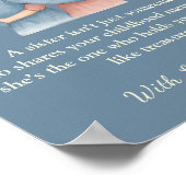 To My Sister – Custom Photo Message Poster ポスター (角)