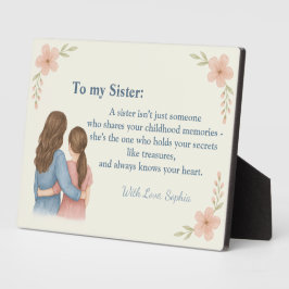 To My Sister – Custom Photo Plaque Gift フォトプラーク