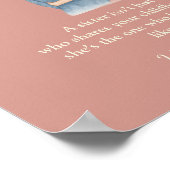 To My Sister – Personalized Photo Message Poster ポスター (角)