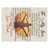 To my son | Lovely Letter To Him | テーブルクロス (正面(横))