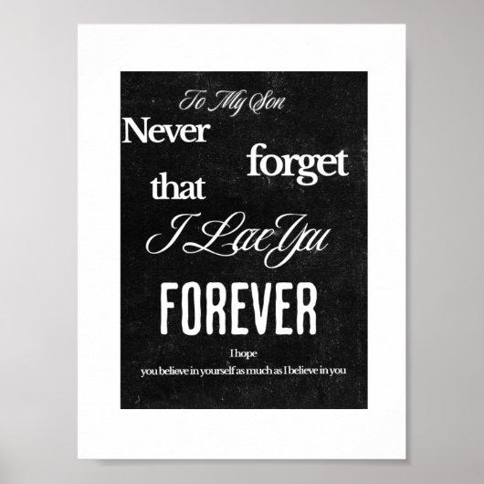 To My Son Poster ポスター (正面)