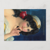 "To my Sweet Valentine"ヴィンテージロマンチックなエフェメラ シーズンポストカード (正面)