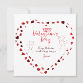 To my Valentine Love Note Card withハート シーズンカード (正面)