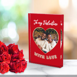 To My Valentine Red Heart Custom フォトブロック