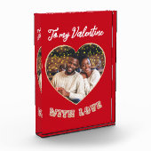 To My Valentine Red Heart Custom フォトブロック (左)