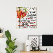 To my Wife |Holiday Decoration | To My Wife Letter ポスター (ホームオフィス)