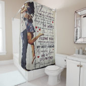 To My Wife Present | Love Quotes Present | シャワーカーテン (インサイチュ)